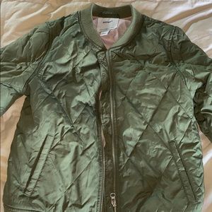 Navy green and pink Bomber Jacket!